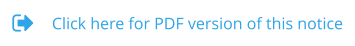 Click here for PDF version of this notice